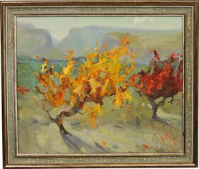 Peaches in Autumn (the painting has found an owner)