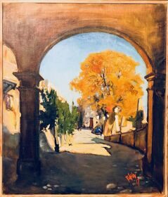 Italian autumn (painting in personal collection)